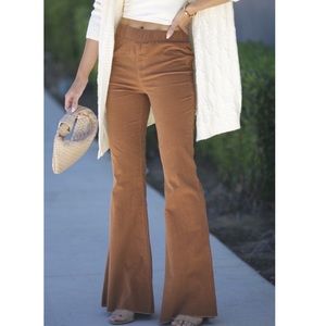 High Waist Flare Corduroys
